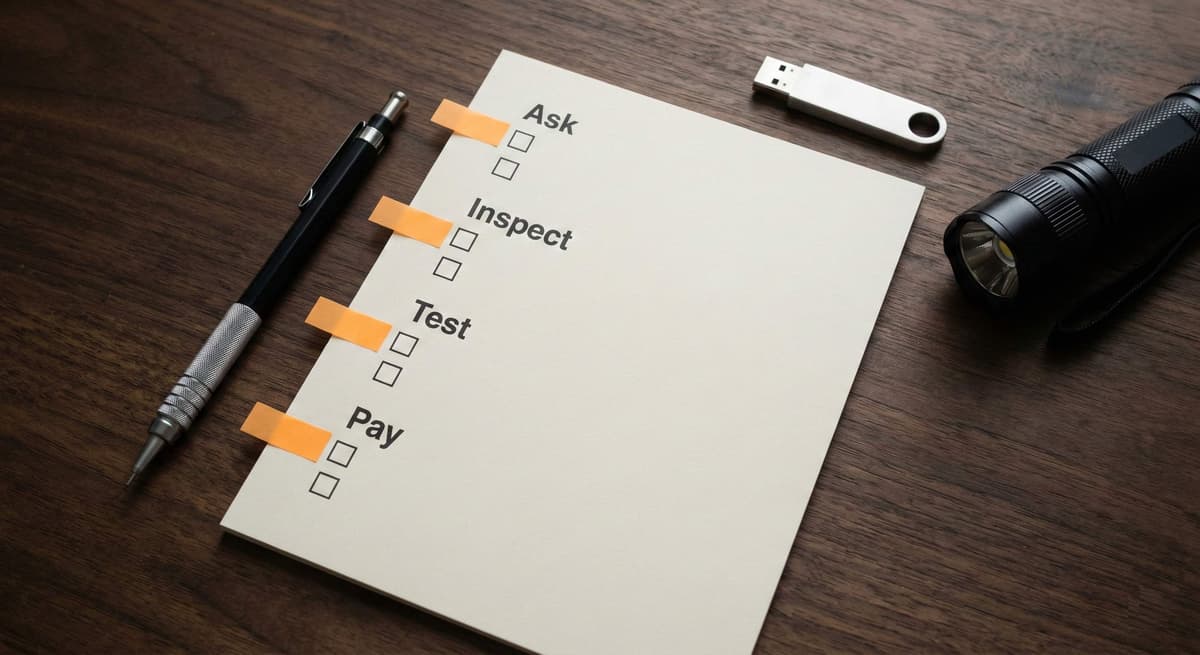 Second-hand PC buying checklist overview