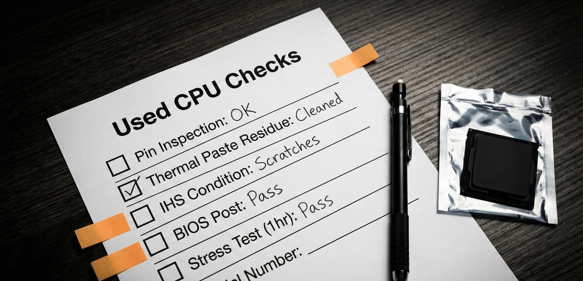 Checklist for buying a used CPU online in the UK