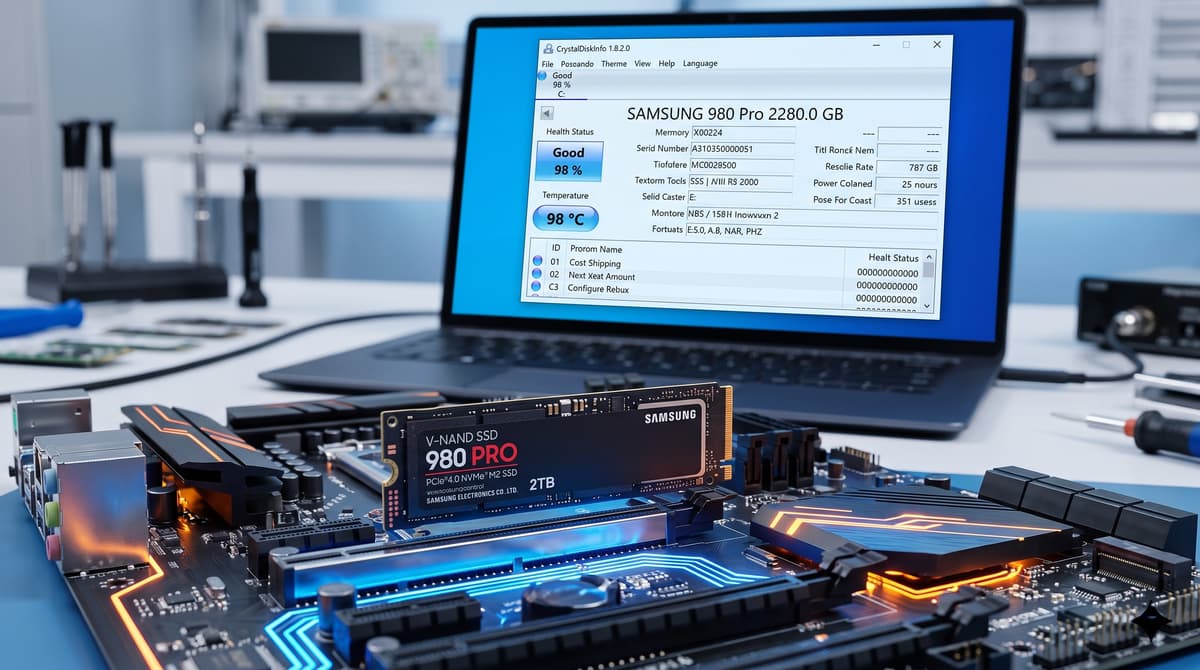 How to Check Used SSD Health: TBW, SMART Attributes & CrystalDiskInfo Guide